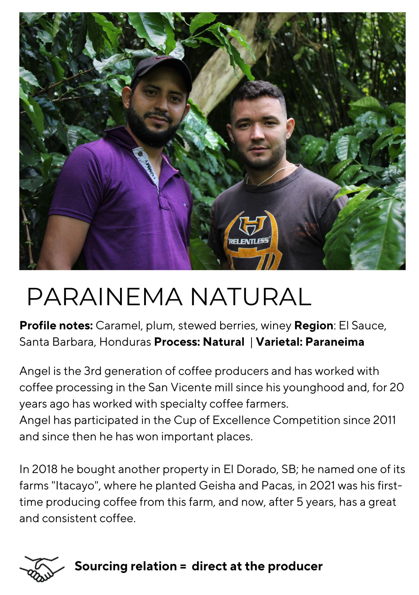 Parainema - Honduras, El Guaco