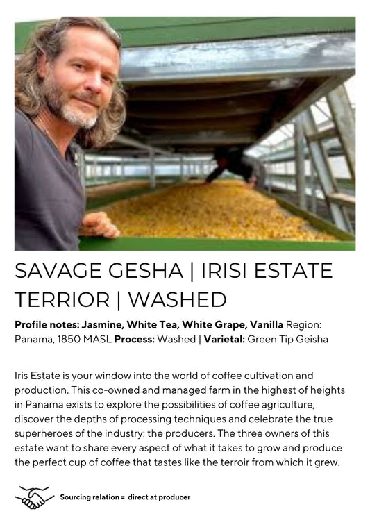 Savage Panama Gesha Terroir Washed Iris Estate